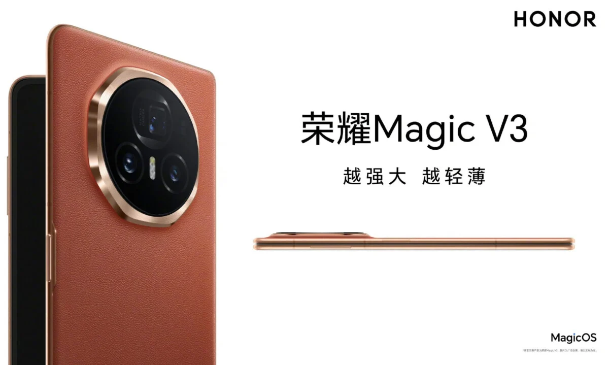 Honor Magic V3 : le nouveau pliant élégant avec un bloc photo façon écrou