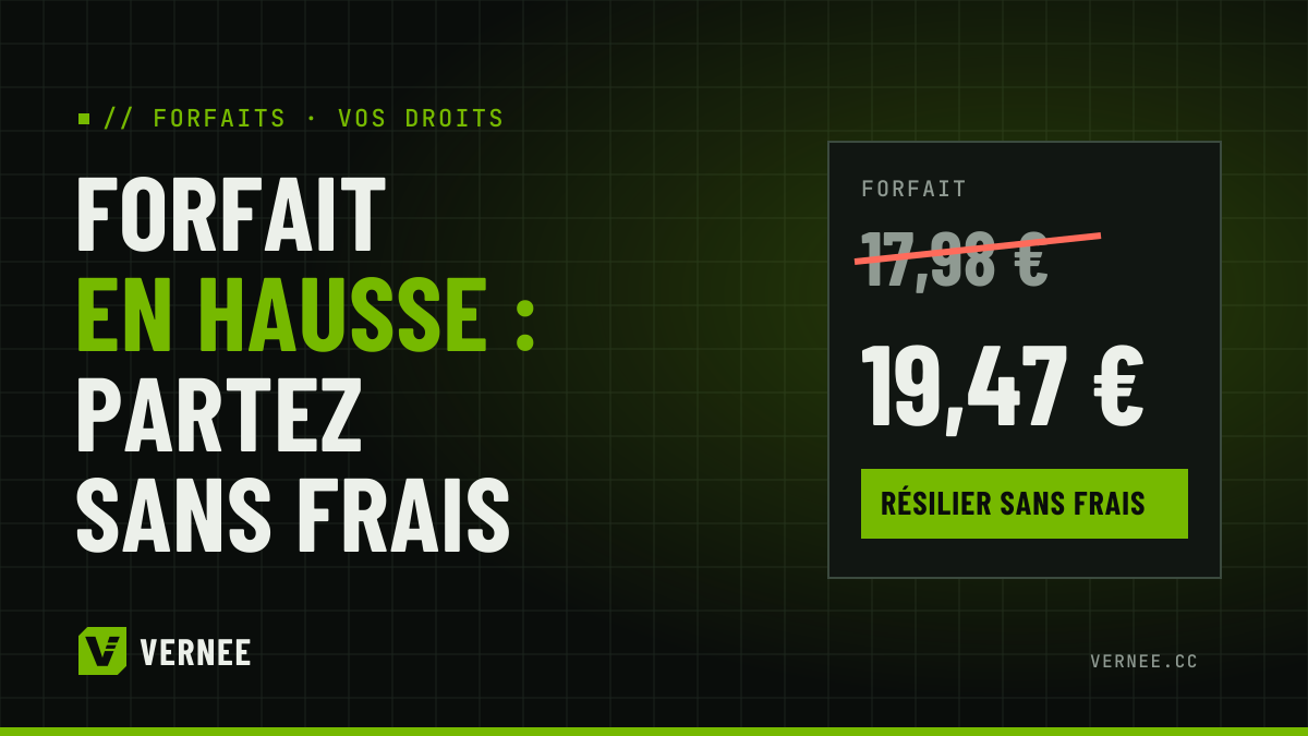 Votre forfait mobile augmente ? Comment résilier sans frais en 2026